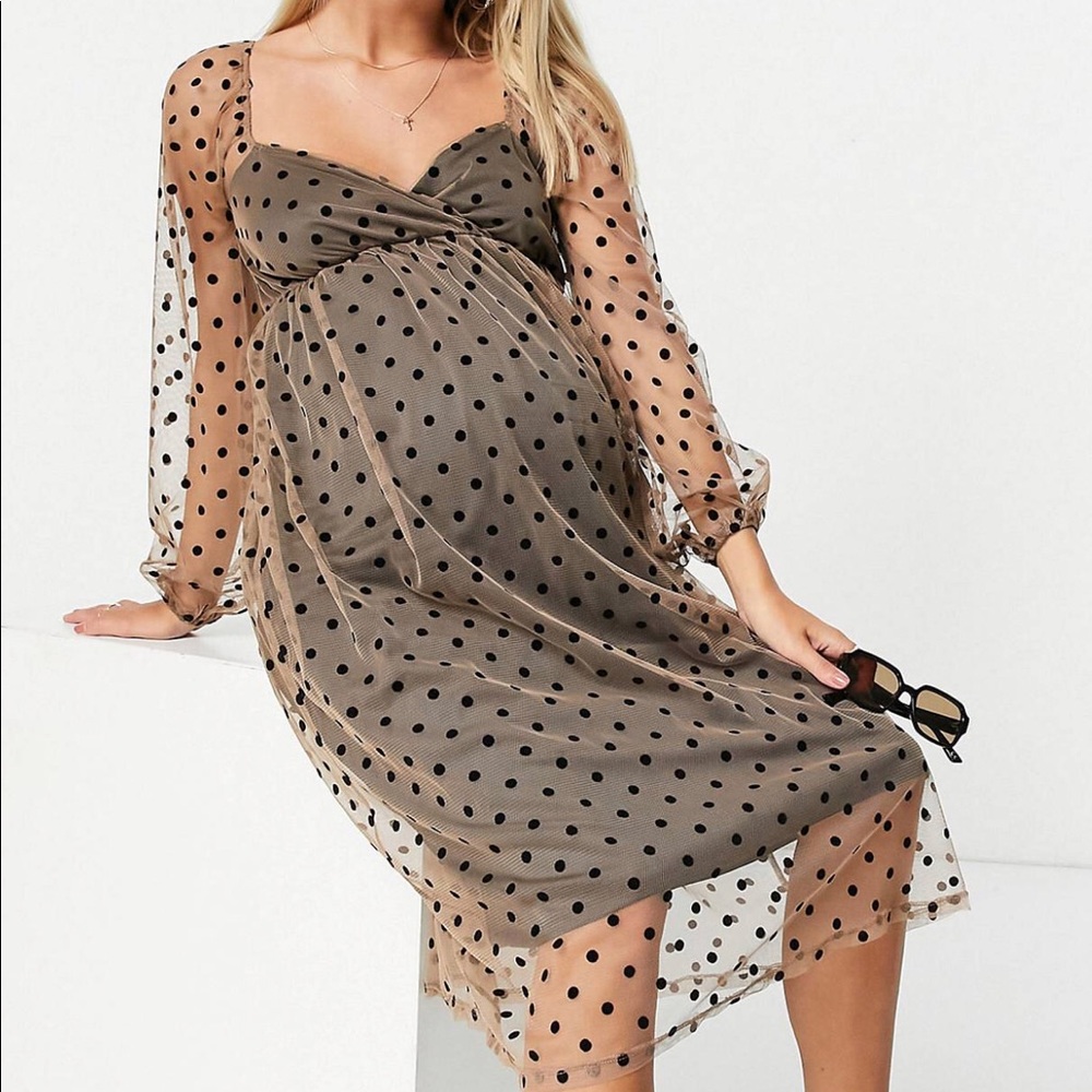 Polka dot midi Dress